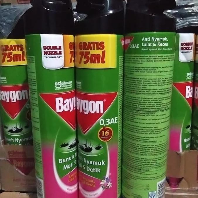 baygon aerosol semprot flower garden 600ml + 120ml AP046