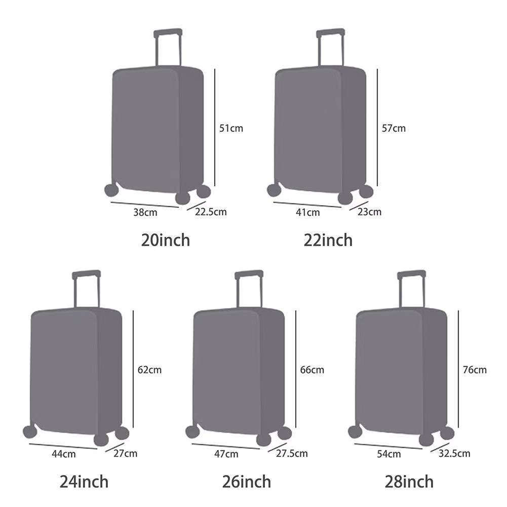 Grosiran Luggage Cover Transparant Cover Pelindung Koper Transparan ukuran 20/24/28 inch