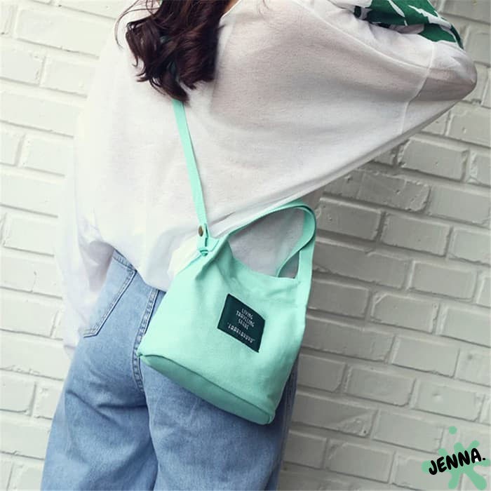 Jenna Korea Mini Single Canvas Sling Bag