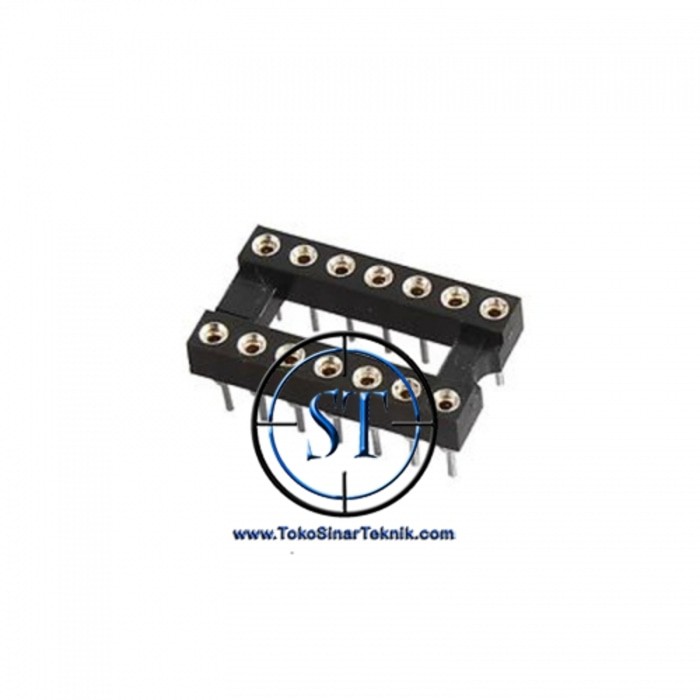 Socket IC 14Pin 2x7 SPESIAL DIP Tebal Gold Dudukan IC kokoh High Quality