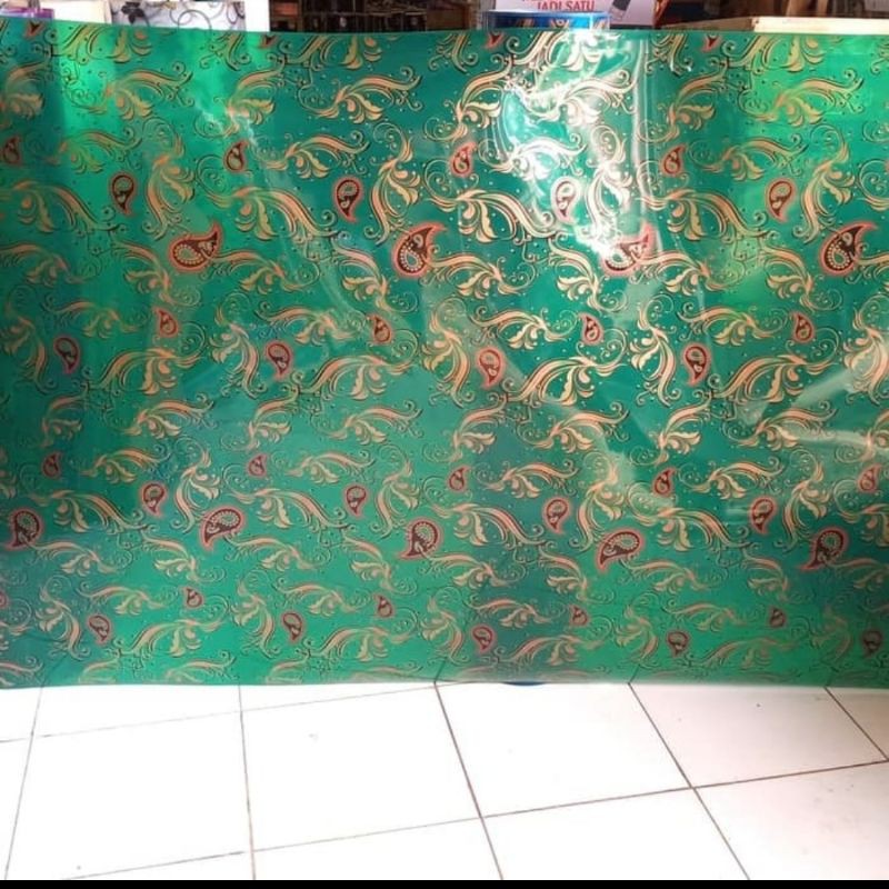 RB Fiber pagar plastik penutup pagar motif golden batik