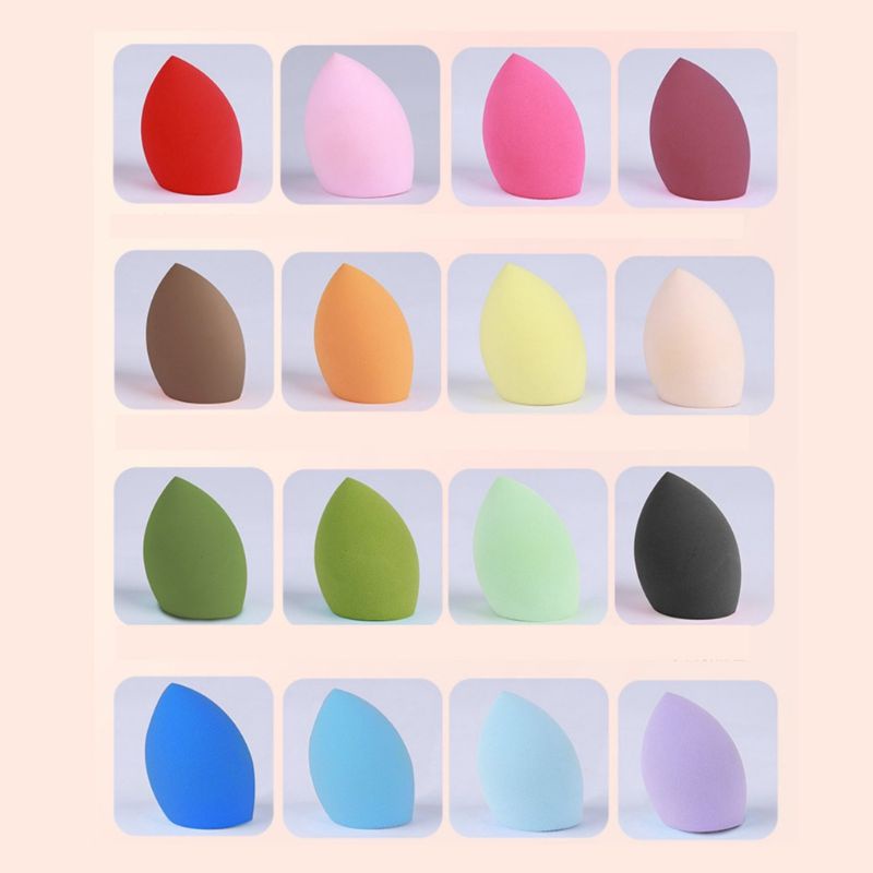 Mango sponge spons makeup beauty blender bentuk mangga/ egg drop beauty blender/ cross section