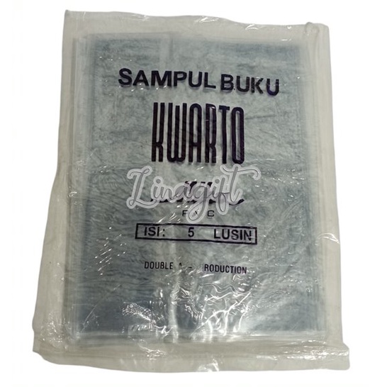 SAMPUL BUKU PLASTIK MIKA KWARTO BOXY LKS KETEBALAN 0.10 ISI 12 LEMBAR