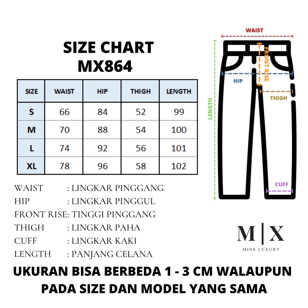 JEANS IMPORT HIGHWAIST CELANA PANTS DENIM HW WANITA CEWEK BAGGY MX864