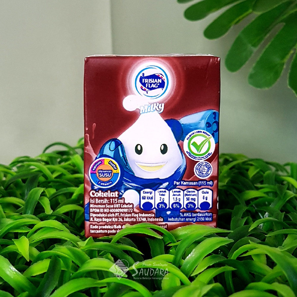 

Frisian Flag Kid UHT Chocolate 115ml - Milky Frisian Flag Susu Coklat UHT