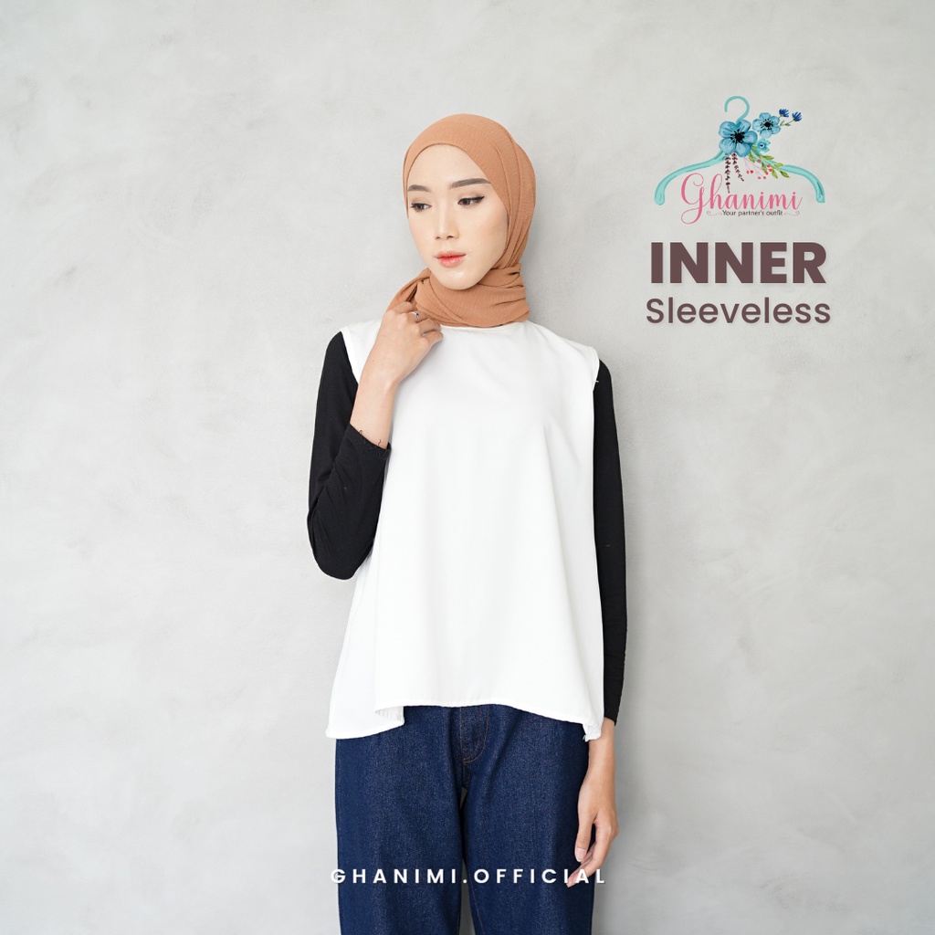 Ghanimi - Inner Sleeveless / Dalaman Baju Polos / tanktop / atasan tanpa lengan