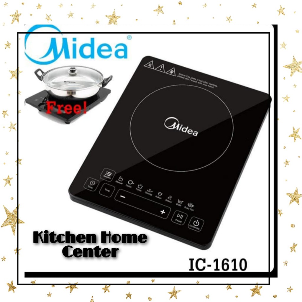 Kompor Listrik Induksi Midea - IC 1610 -Free Panci