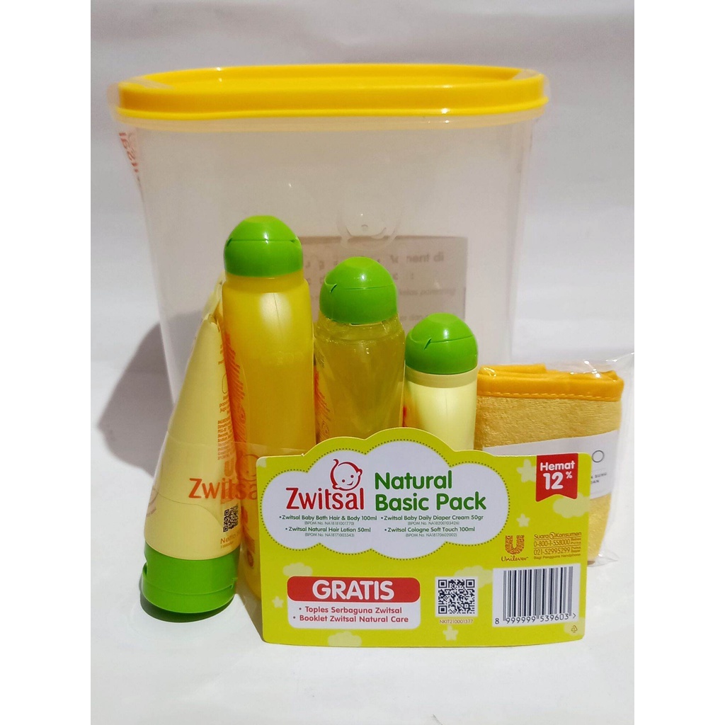 *BEST SELLER*  Zwitsal Baby Round Box / Small Gift Box / Basic Pack - Set Perawatan Bayi-1