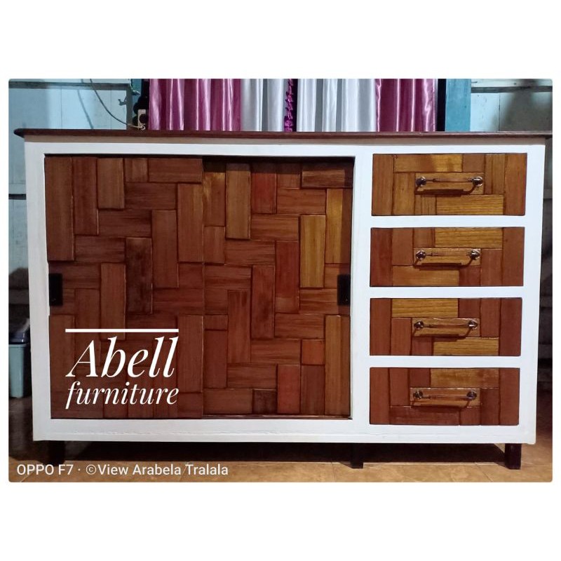 Tv cabinet minimalis atau tv cabinet jepara