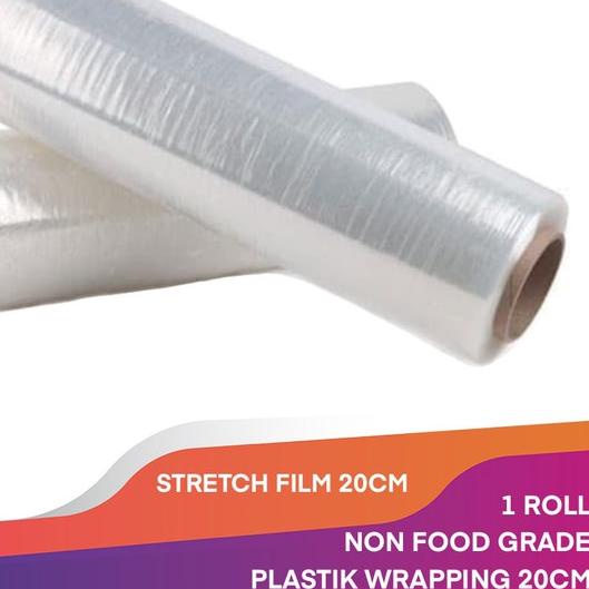 

✷ STRETCH FILM 20CM X 250M PLASTIK WRAPPING PLASTIC WRAP PACKINGAN 1 ROLL ▲