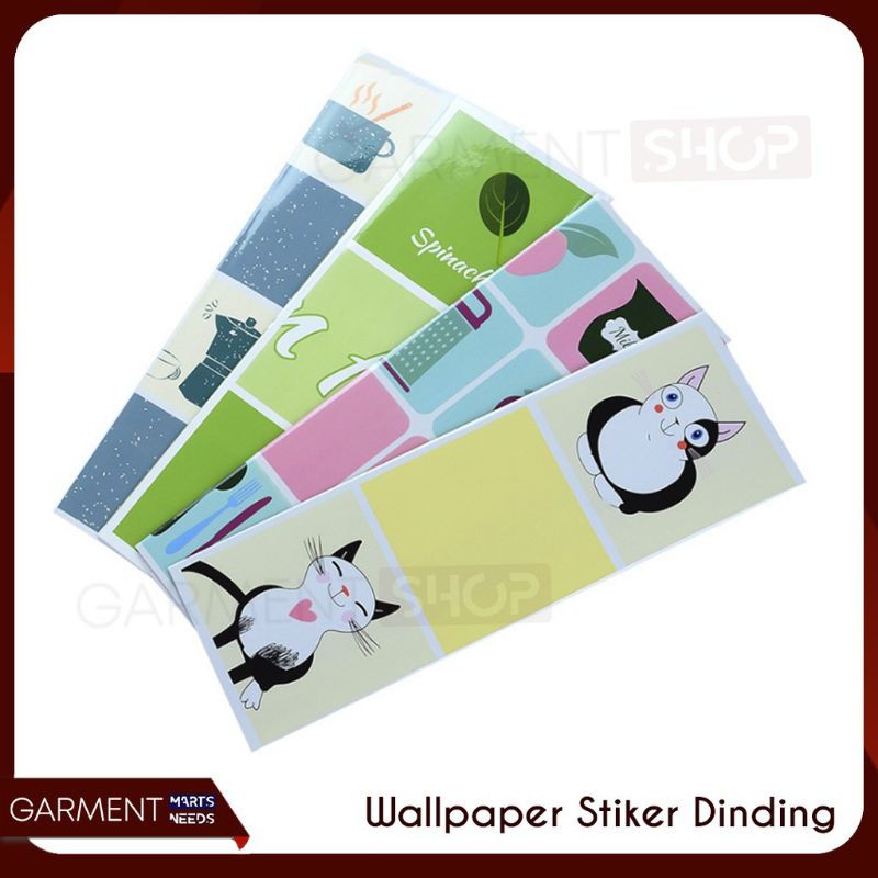 Wallpaper Dinding Dapur Sticker Pelindung Tembok Dapur Anti Panas &amp; Minyak 6.900 random 5.800