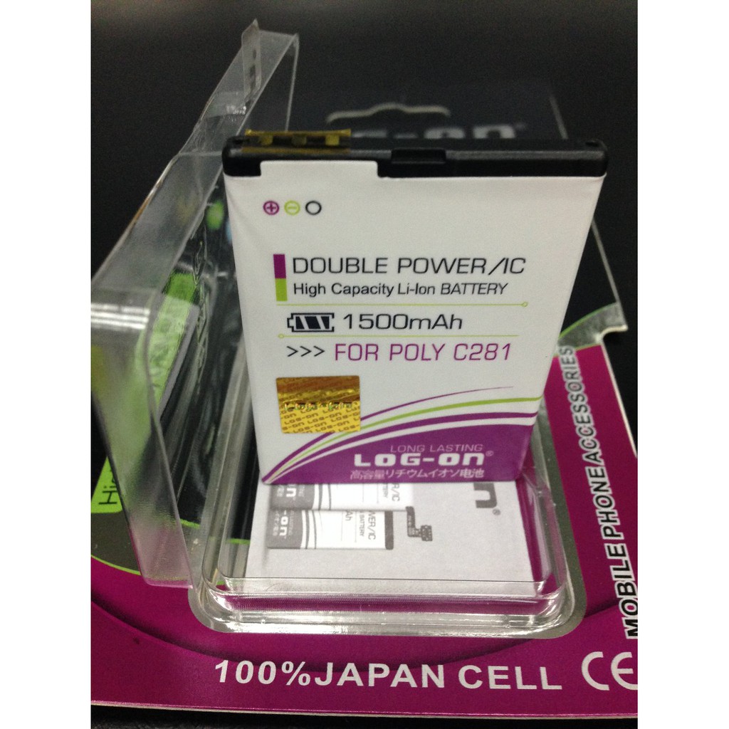 Baterai Polytron C281 Double Power Log On 1500Mah m