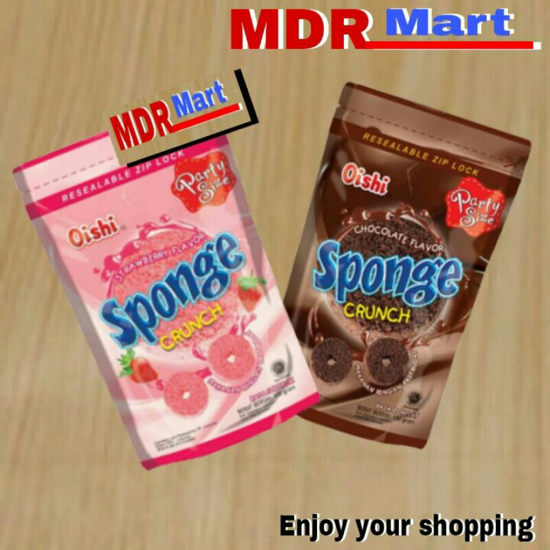 

SPONGE OISHI crunch coklat/strawberry 100 gram