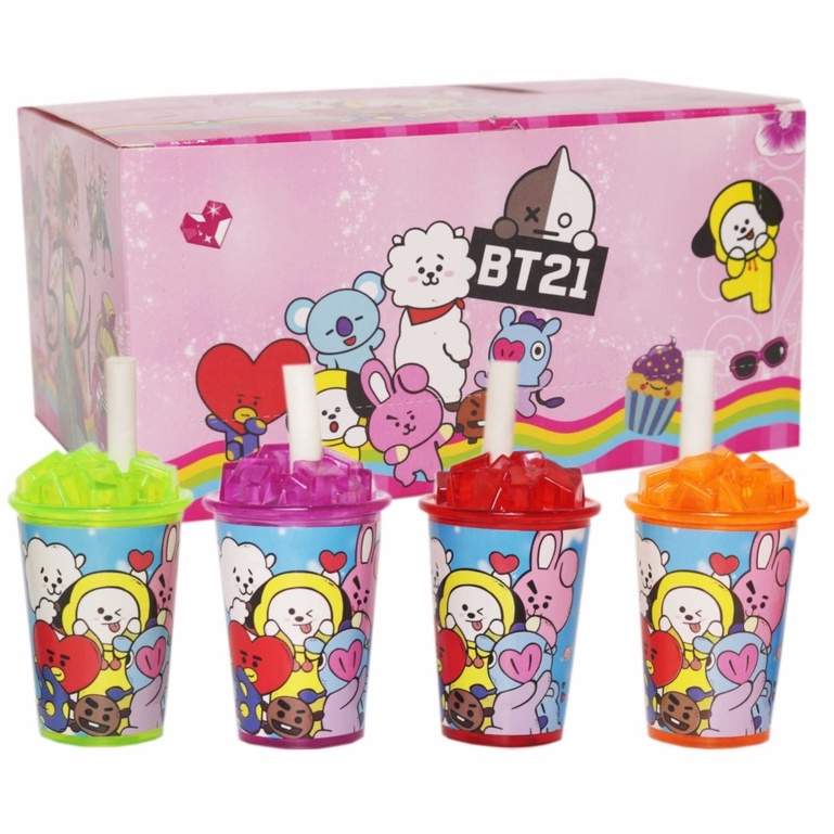 

Rautan Plus Penghapus Gelas Cup Karakter BT21 Full Color Jual Ecer Satuan