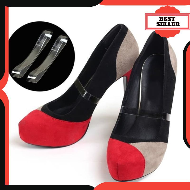 D298 Tali Sepatu Transparant Invisible Shoes Belt untuk sepatu hak tinggi