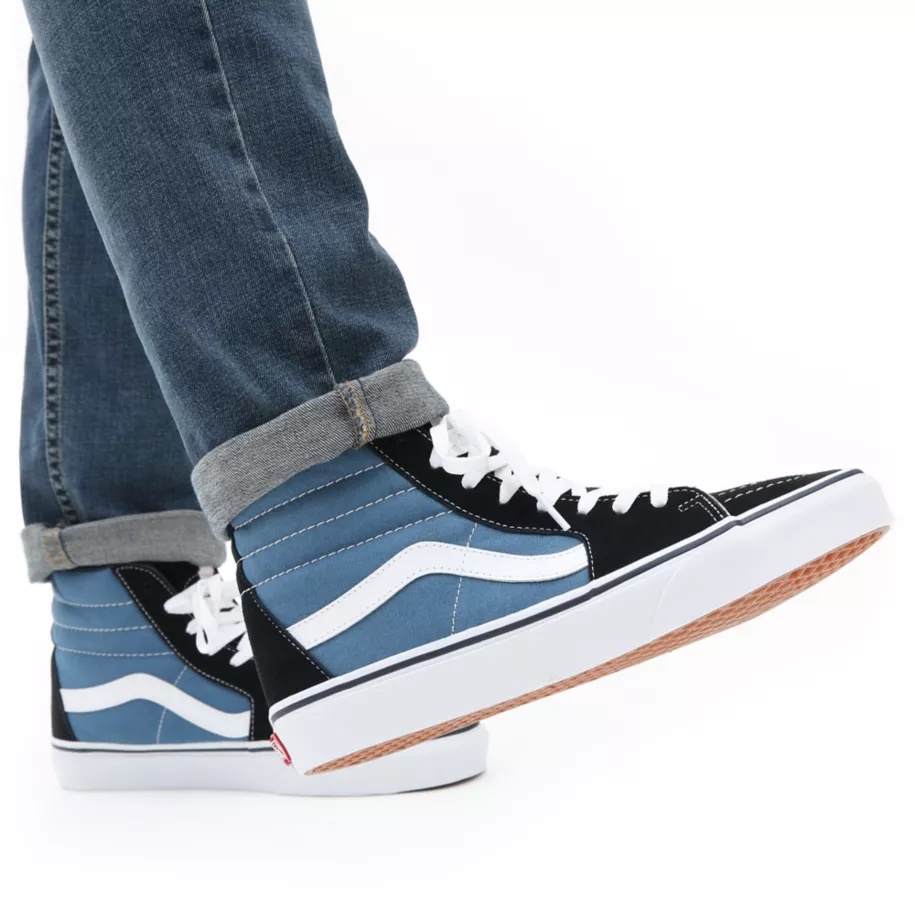 SALE DISKON! V4NS SK8-HI NAVY/WHITE CLASSIC 100% ORIGINAL BNIB