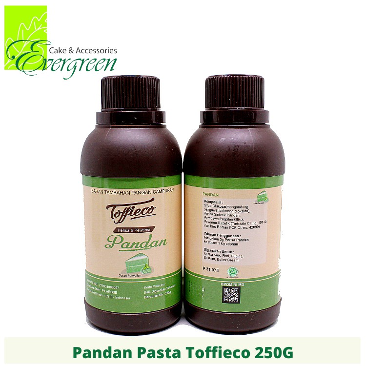 

Pandan Pasta Toffieco 250 G
