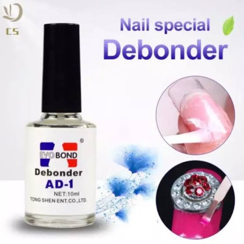 DEBONDER EVO BOND CAIRAN PEMBERSIH PINSET EYELASH CAIRAN COPOT KUKU PALSU FAKE NAILS REMOVER KUPAL