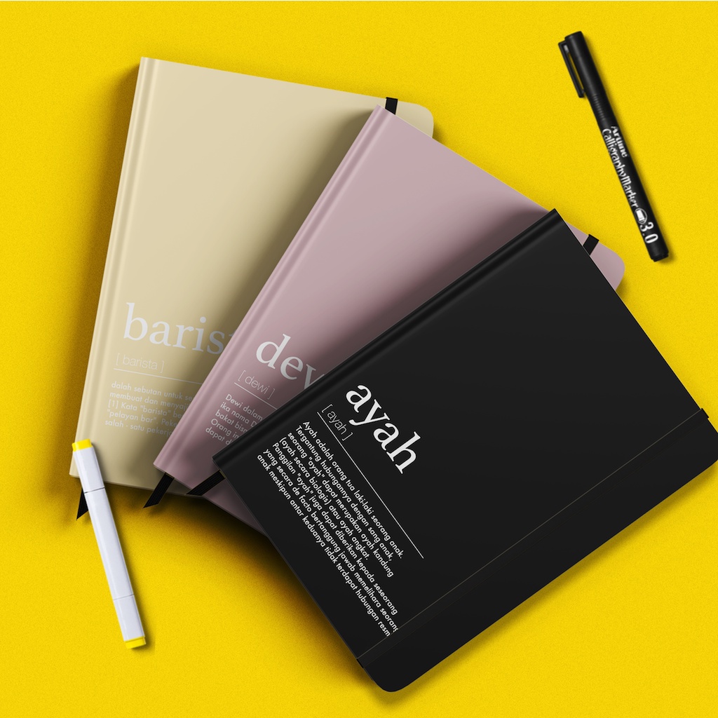 

Buku Tulis Aesthetic Custom Hadiah Custom Buku Tulis Keren Ukuran A5 Buku Tulis custom Notebook Hardcover Custom Tulisan