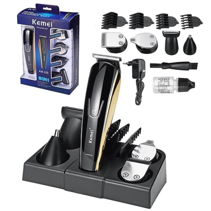 Alat Cukur Rambut Charger Kemei KM 526 8 in 1 Hair Clipper Kemei 526