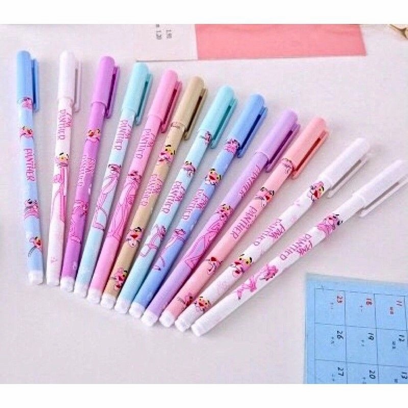 pulpen gel 0.5mm desain kartun lucu bisa dihapus