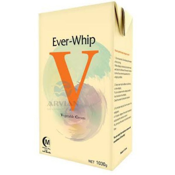 

Ever Whip Cream Sweetened Non Dairy 1LT