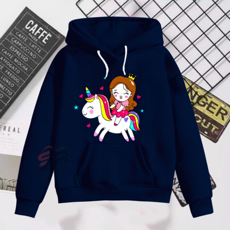 sweater hoodie anak korea/model kekinian/little poni/umur 4-16 tahun/bisa COD