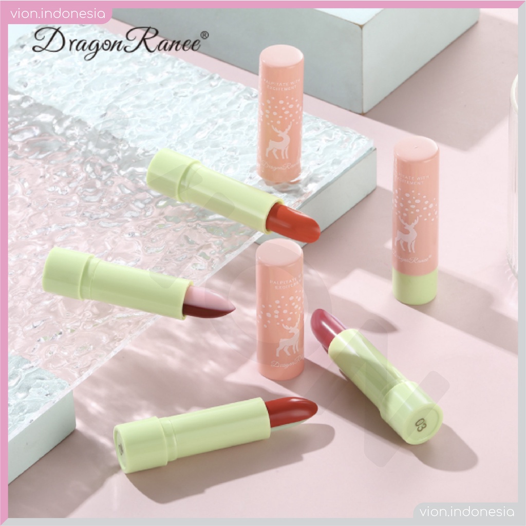 DRAGON RANEE Deer Lipstick Thermochromism Lipstik Warna Original DR007