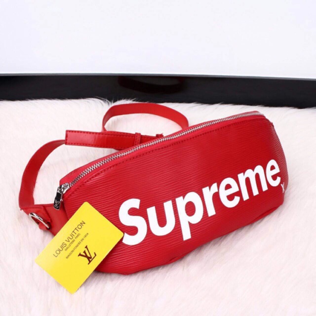 lv supreme waist bag