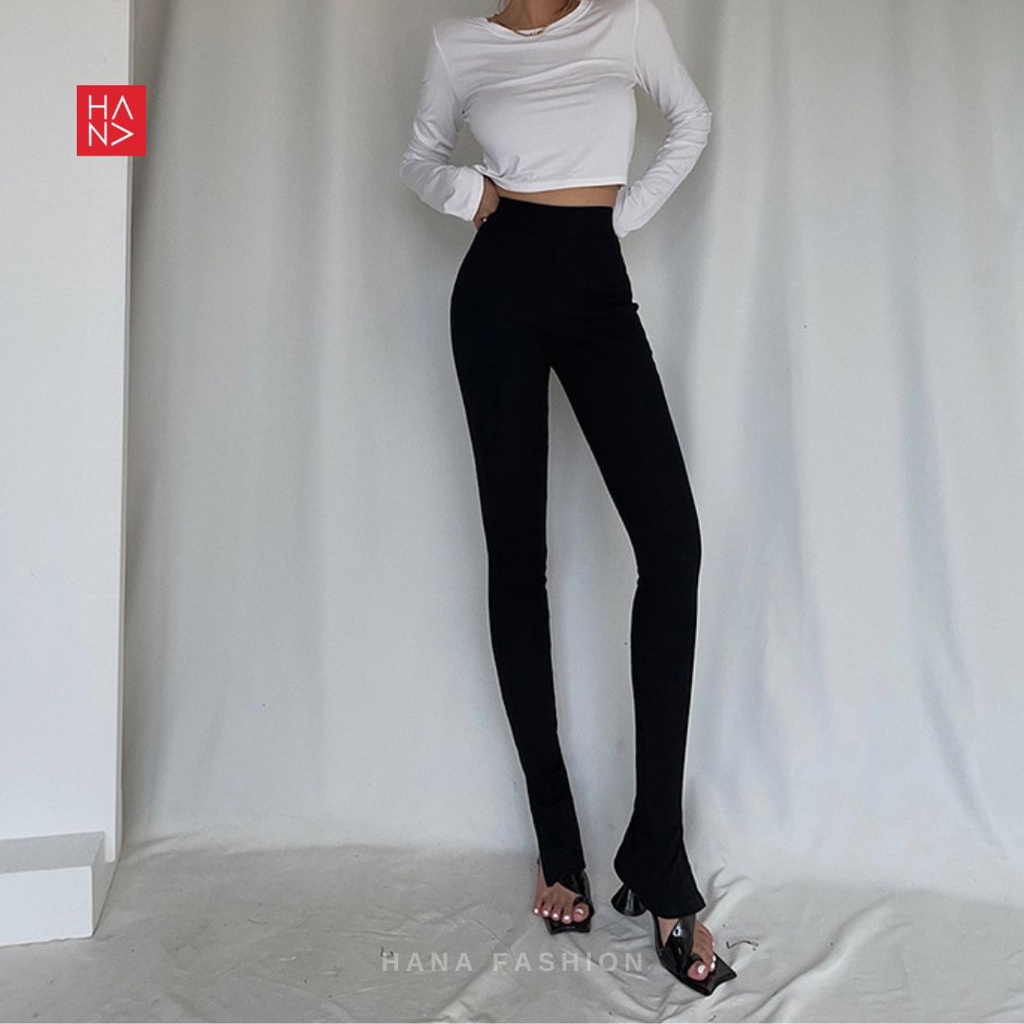 Hana Fashion - Miley Long Pants Celana Panjang Highwaist - LP129