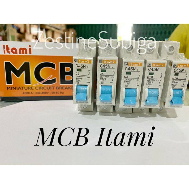 MCB Miniature Circuit Breaker 2A - 16A C45N L Itami