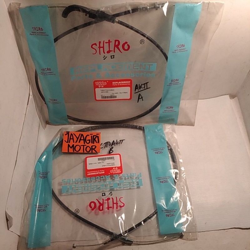 Kabel Gas KLX 150 A / B Shiro Cabel Cable Throttle Throtle Kable Tali Kawat Kawasaki Serat Selang KL