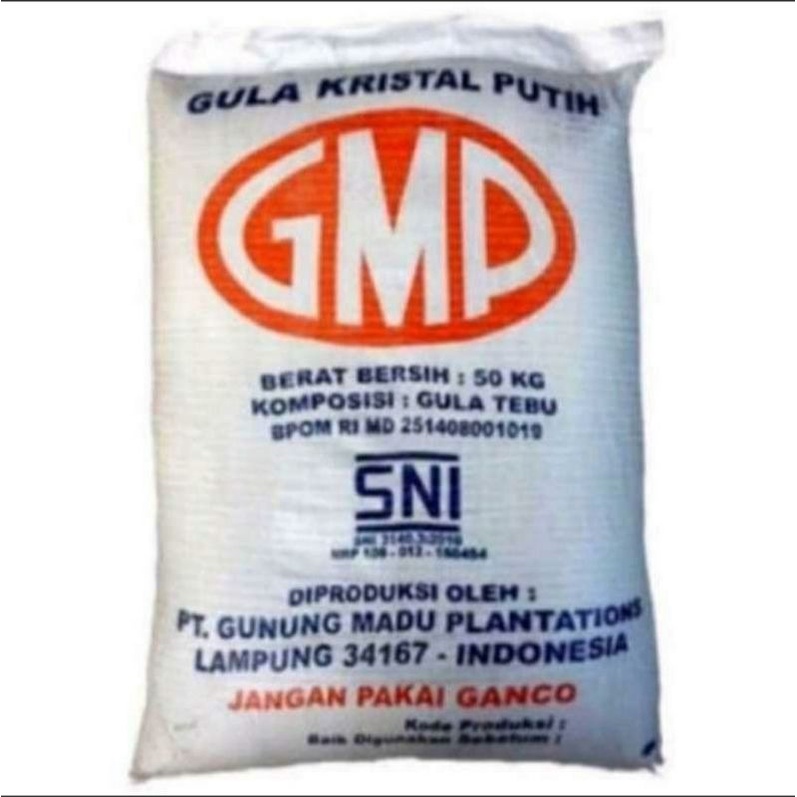 

GULA PASIR GMP 50 KG gojek grab only