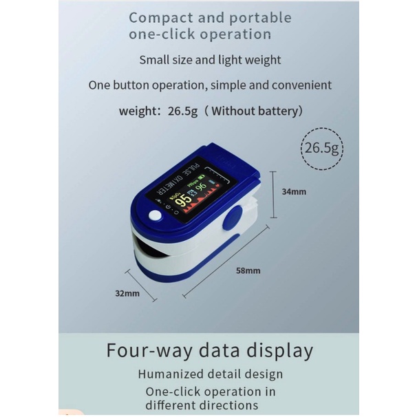 Fingerprint Pulse Oximeter LK88 Murah