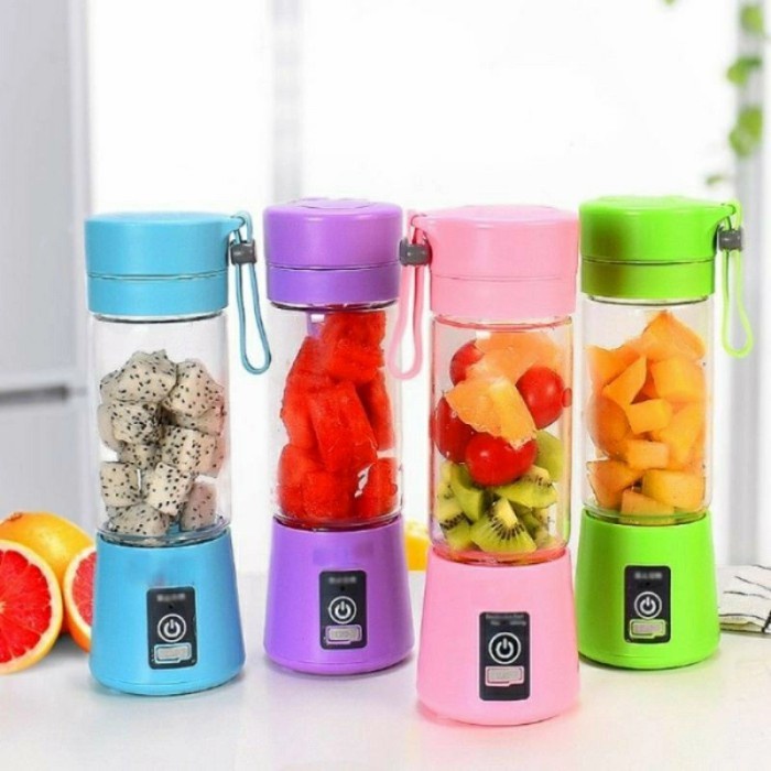 Promo Blender Portable - Blender Juice USB 6 Mata Pisau Mini Blender Juicer