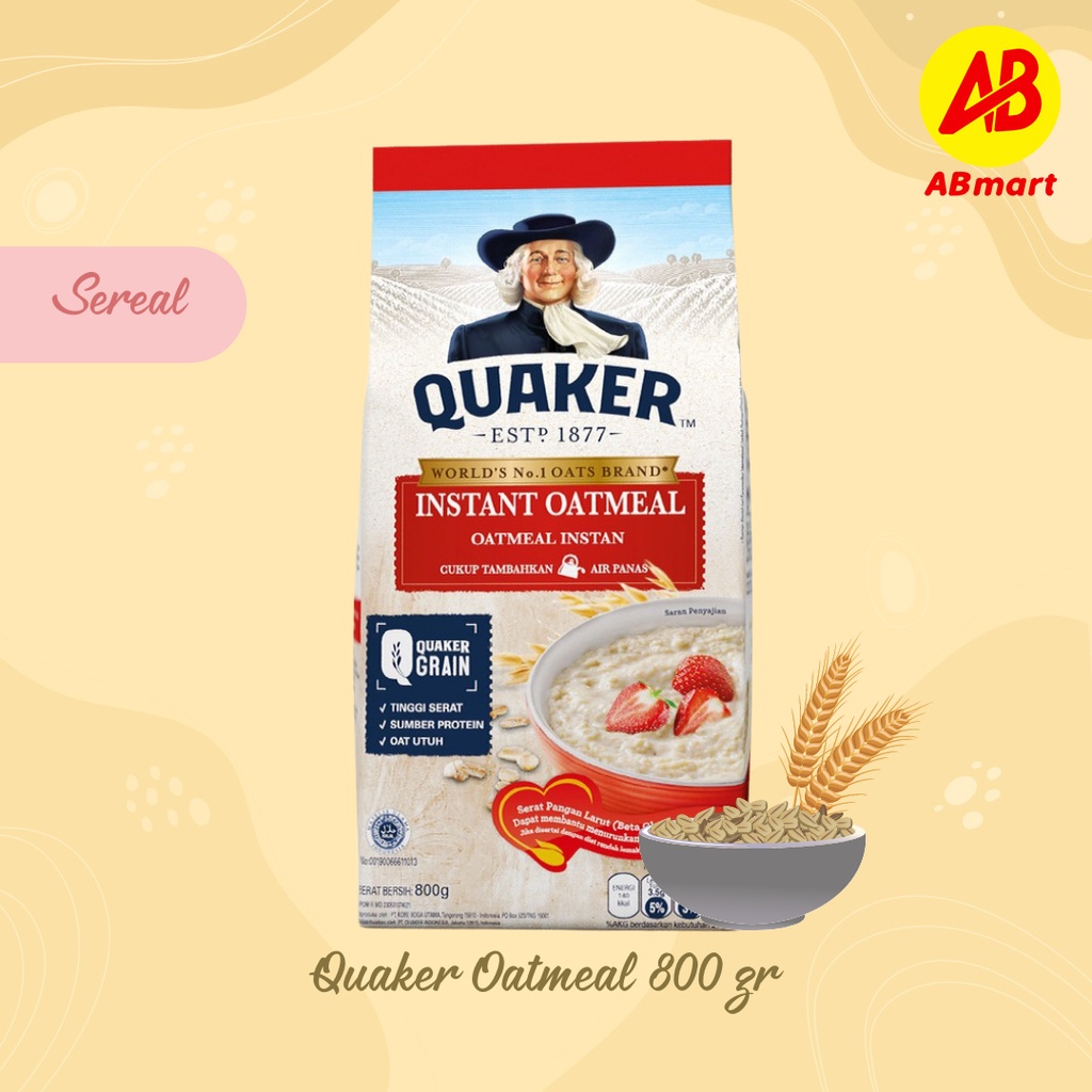 QUAKER OATMEAL OAT 800 gr