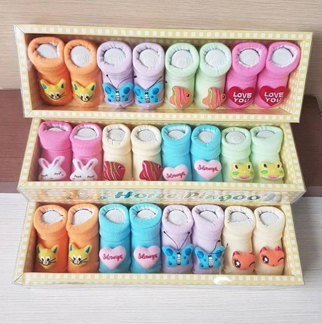 KAOS KAKI BOX BONEKA MOTIF BOY / GIRL