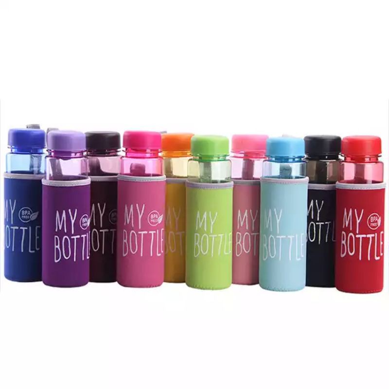 [1KILO ISI 10PCS FULL COLOR BENING] NEW Botol Minum My Bottle FULL COLOUR Free Pouch Busa