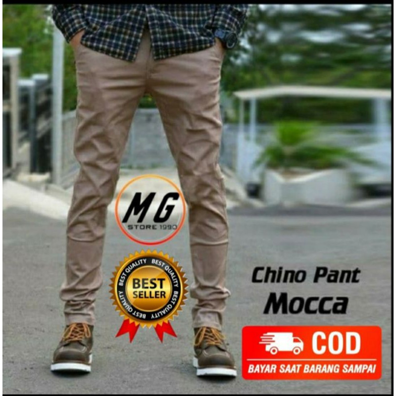 CELANA CHINO PANJANG FASHION CHINOS SLIM FIT PRIA LAKI LAKI