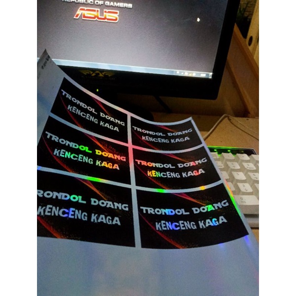 

stiker ukuran A4 bebas request