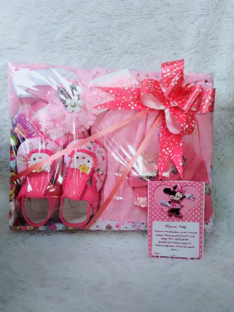 Hampers baby baby gift set parcel bayi cewek bando lucu-1