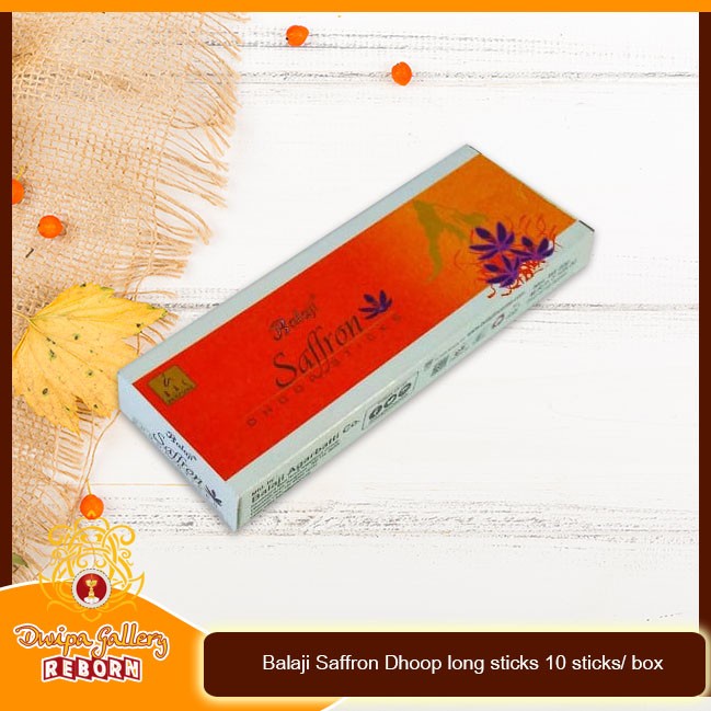 Dupa/ Hio Wangi Harum Balaji Saffron Dhoop long sticks 10 sticks