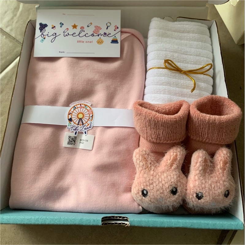 TERMURAH!Hampers parsel kado lahiran PREMIUM IMPORT murah newborn baby gift set baby gift box set pakaian bayi parsel kado lahiran perempun laki laki hadiah kelahiran bayi terlaris baju bayi murah kaos kaki bayi 3D import parsel lahiran bayi lengkap-Set 4