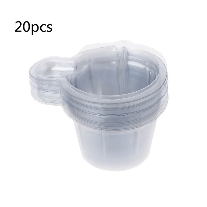 100 Pcs Cup Dispenser Bahan Plastik Sekali Pakai Ukuran 40ml Untuk Membuat Perhiasan