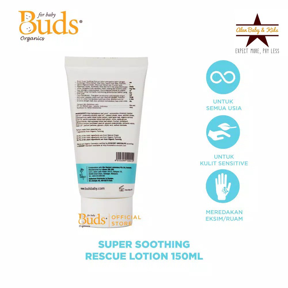 Buds Super Soothing Rescue Lotion 150ml