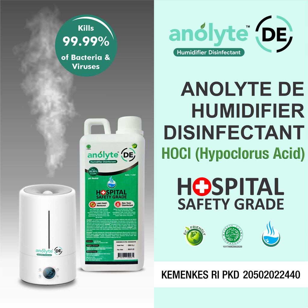 Anolyte Humidifier Disinfectant DE 1 Liter