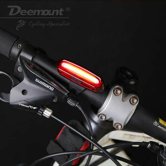 Deemount Lampu Belakang Sepeda LED Taillight Rechargeable Waterproof 120 Lumens - AQY-096