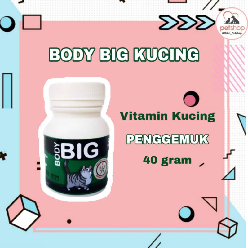 Body Big Cat/Penggemuk Kucing/Vitamin Kucing/Cat Fater Powder/Big Body 50 gram