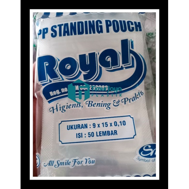 Plastik Standing Pouch ROYAL 9X15