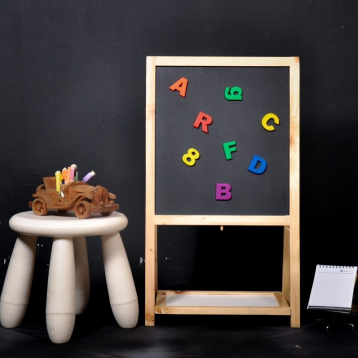 

Wooden 2in1 Magnetic Board/Papan tulis lipat 2in1 - Papan Only promo